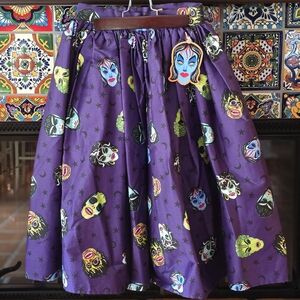 Purple Patterned Skirt